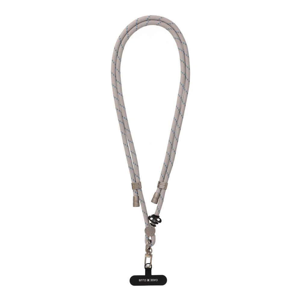 cloudy grey rope crossbody strap